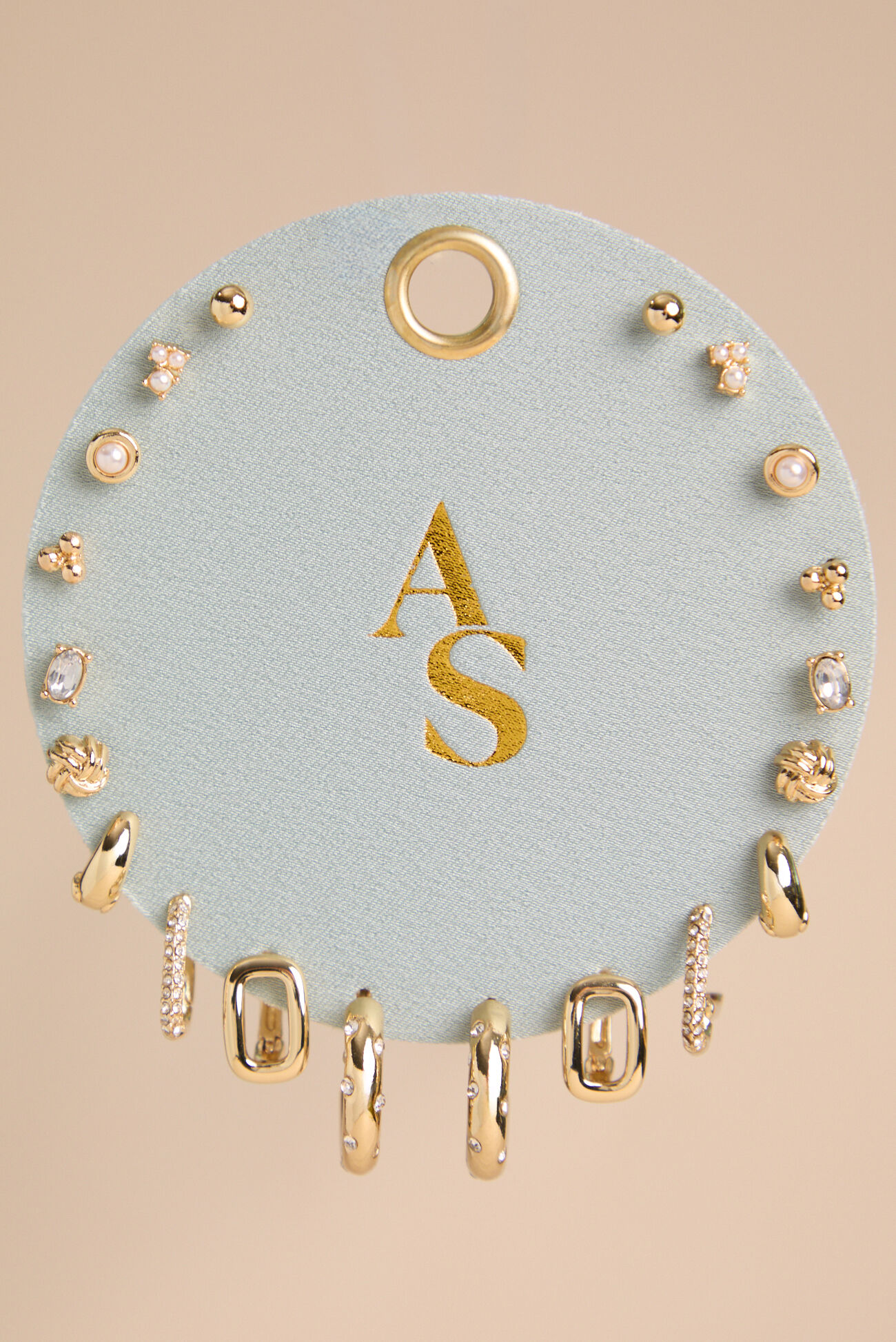 Sage Dainty Gold Earring Set