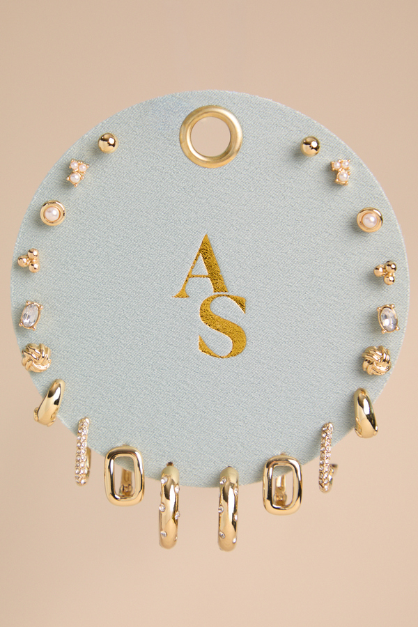 Sage Dainty Gold Earring Set - Altar'd State