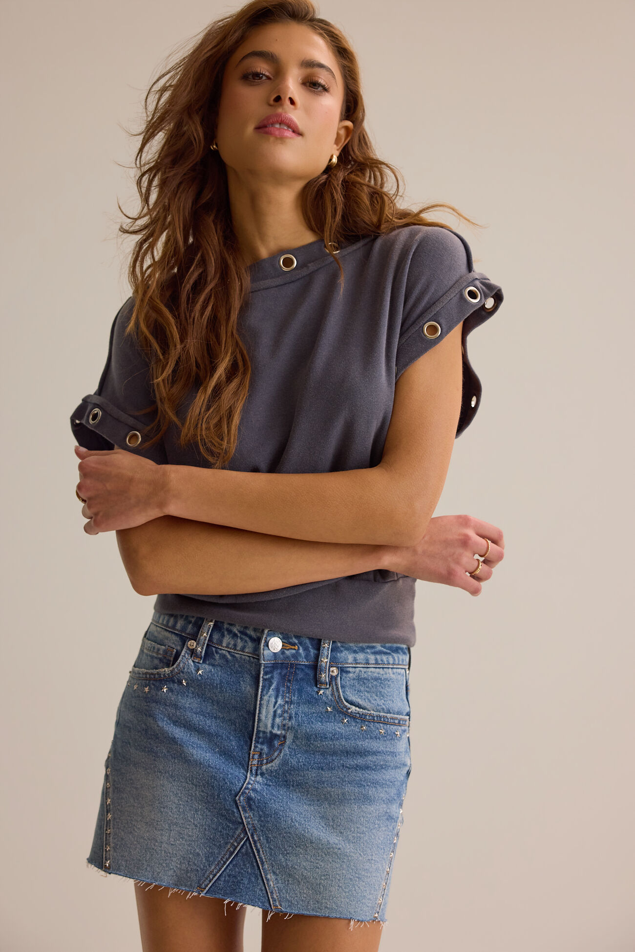 Jovie Boatneck Grommet Top