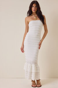 Rayne Strapless Midi Dress - Altar'd State