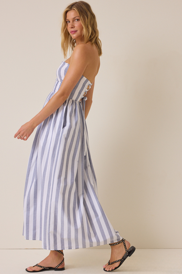 Bella Striped Maxi Dress Detail 3 - Altar'd State