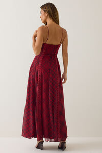 Carol Plaid Maxi Dress Detail 4 - Altar'd State