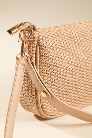 Raffia Shoulder Bag - Altar'd State - 