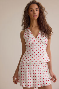 Brianna Dot Satin Tank Detail 5 - Altar'd State