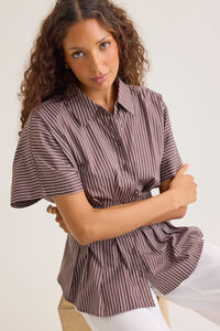 Alexis Stripe Pleated Top Detail 6 - Altar'd State