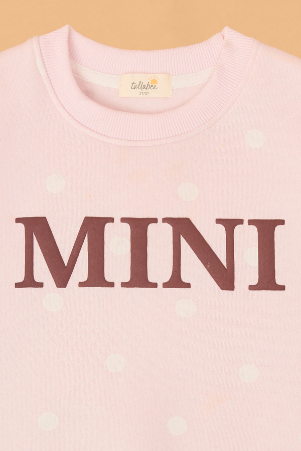 Penelope Polka Dot Mini Sweatshirt Detail 5 - Altar'd State