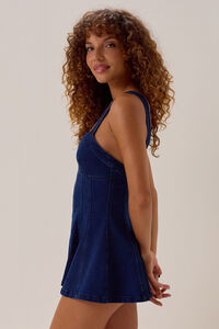 Lexie Denim Zip-Up Romper Detail 3 - Altar'd State