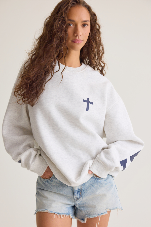Jesus Is King Pullover - Altar'd State