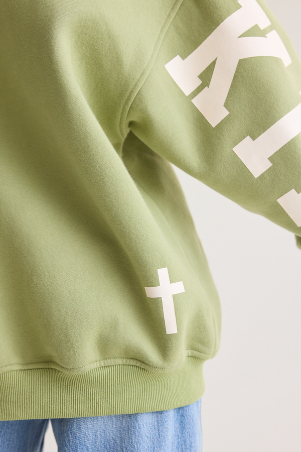 Jesus Is King Pullover Detail 6 - Altar'd State