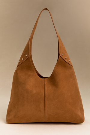 Jaynie Hobo Stud Suede Bag - Altar'd State