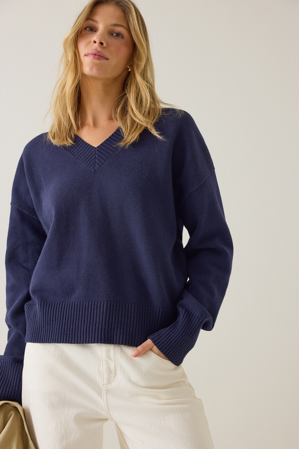 Raya V-Neck Pullover Sweater Detail 3 - Altar'd State
