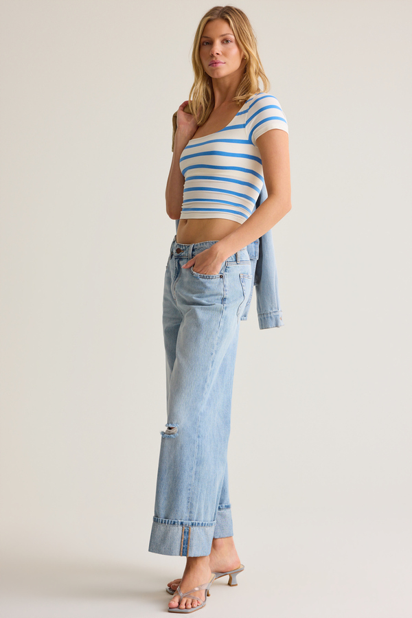 Leslie Stripe Top Detail 4 - Altar'd State