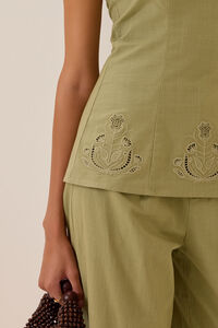 Paloma Embroidered Tube Top Detail 3 - Altar'd State