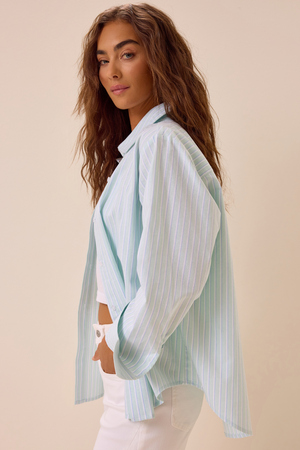 Palmer Stripe Button Up Top - Altar'd State - 