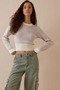 Gemma Striped Sweater Detail 3 - Altar'd State