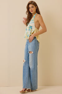 Harlei Floral Halter Top Detail 4 - Altar'd State