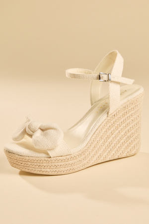 Cassie Bow Wedges - Altar'd State