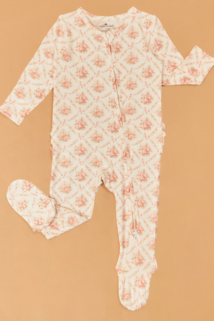 Rosie Bow Ruffle Footie - Altar'd State - 