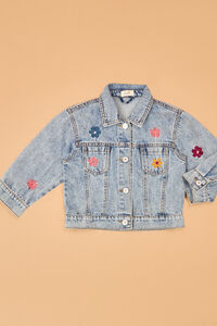 Autumn Floral Jean Jacket Detail 2 - Altar'd State