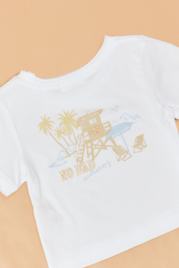 No Bad Waves Tee Detail 4 - Altar'd State