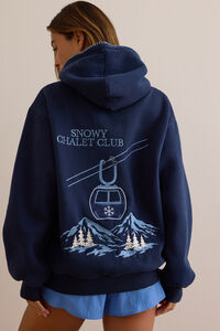 Snowy Escape Graphic Hoodie Detail 2 - Altar'd State