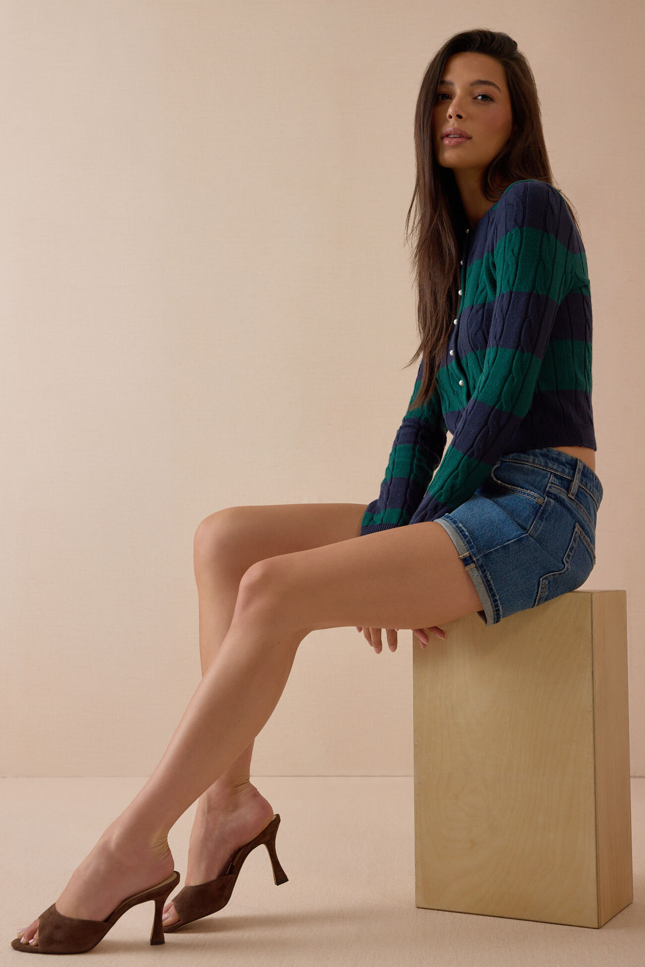 Norah Pearl Cable Knit Sweater