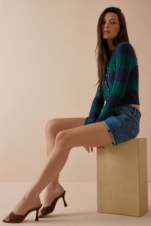 Norah Pearl Cable Knit Sweater - Altar'd State