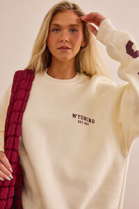Jackson Hole Wyoming Oversized Pullover Detail 3 - Altar'd State