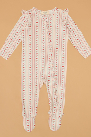 Candy Cane Cuteness Footie - Altar'd State