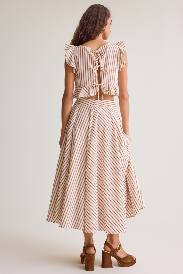Madelyn Striped Maxi Skirt Detail 4 - Altar'd State