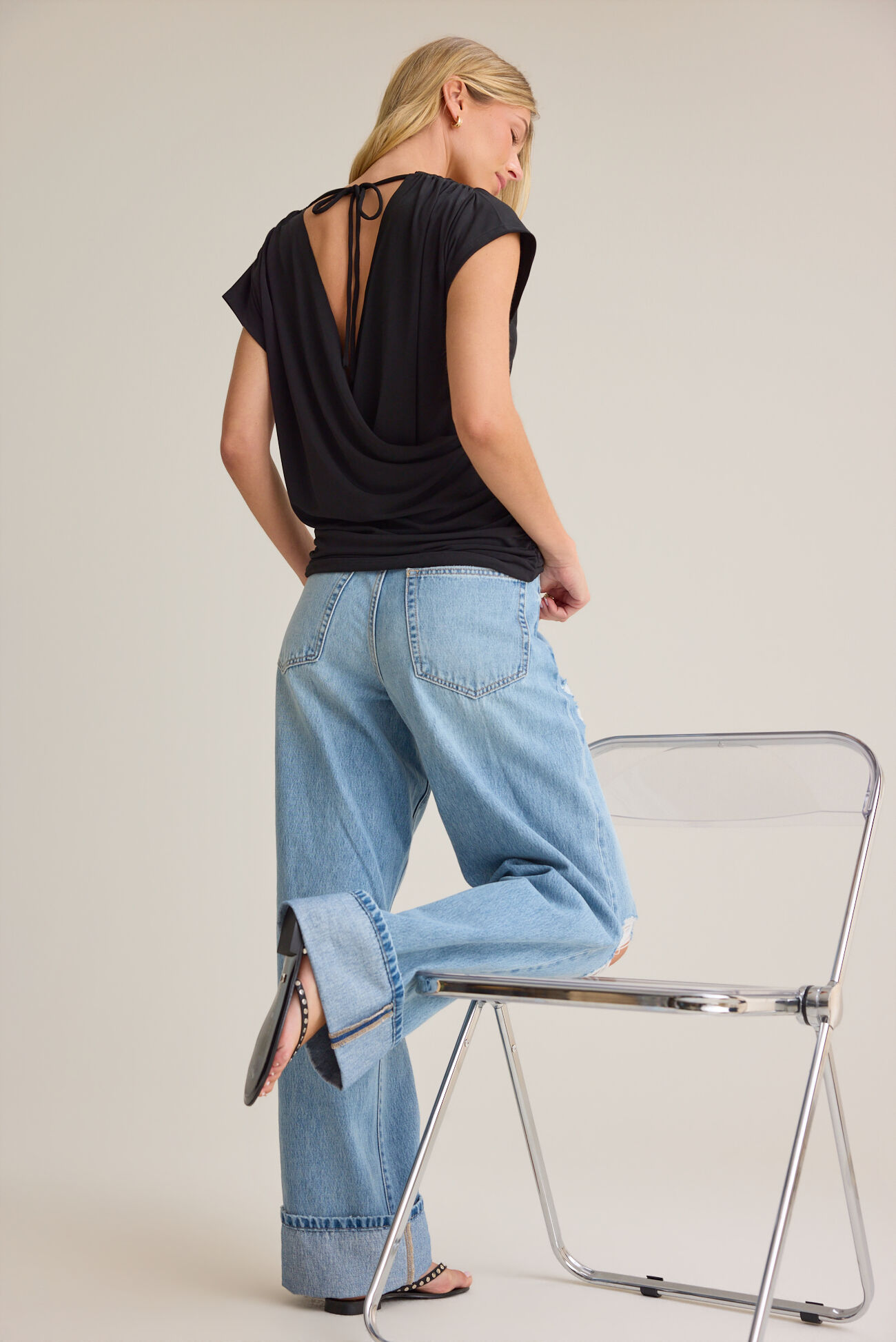 Hart Tie-Back Wrap Top