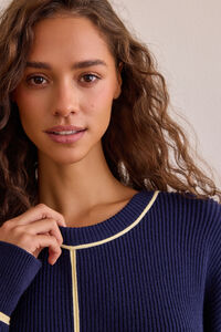 Trackline Pullover Sweater Detail 2 - Altar'd State
