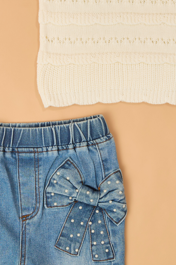 Maisy Crochet Top and Bow Pant Detail 2 - Altar'd State