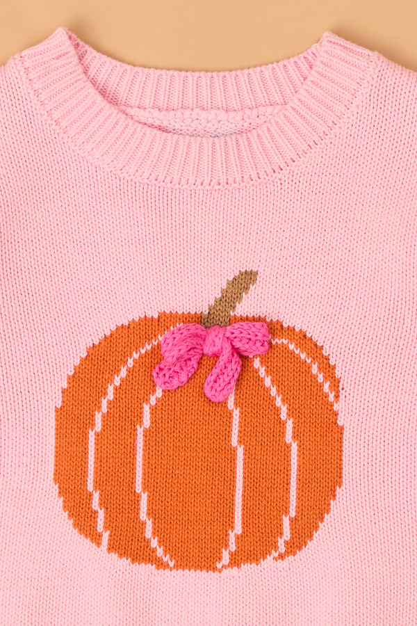 Hazel Pumpkin Sweater Bubble By Mudpie Detail 6 - Altar'd State