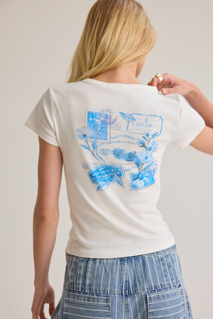 Get Away Postcard Baby Tee - Altar'd State - 