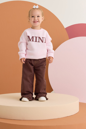 Penelope Polka Dot Mini Sweatshirt - Altar'd State - 