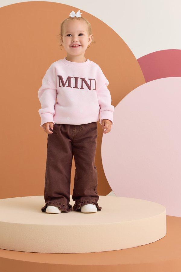 Penelope Polka Dot Mini Sweatshirt Detail 2 - Altar'd State