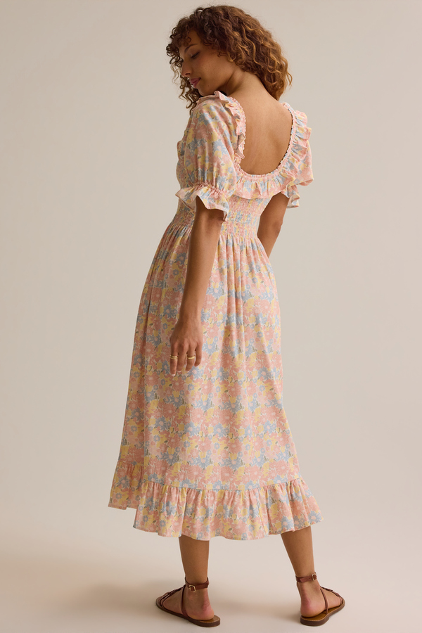 Ember Floral Ruffle Sleeve Mama Dress Detail 6 - Altar'd State