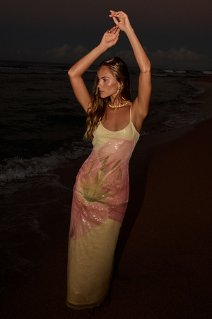 Romie Sequin Maxi Dress - Altar'd State - 