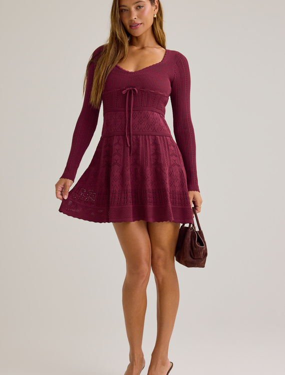 Eleanor Sweater Dress Detail 2 - Altar'd State