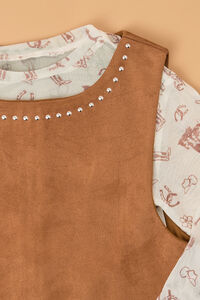 Carie Jumper Suede Dress Youth Set Detail 2 - Altar'd State