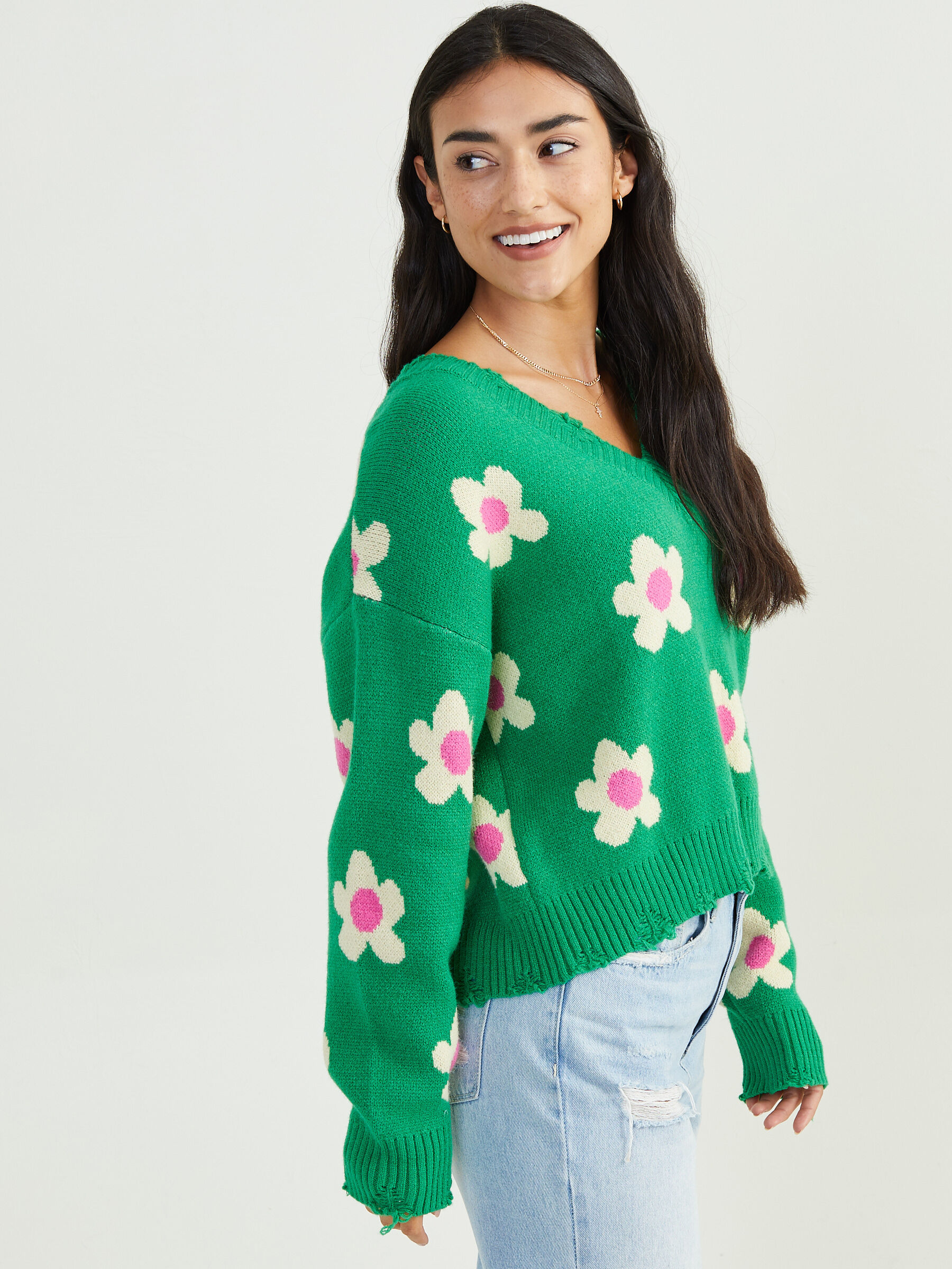 Meg Floral Sweater | Altar'd State