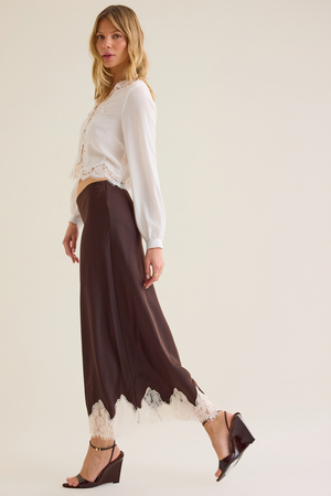 Sorella Lace Trim Maxi Skirt - Altar'd State