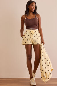 Spot Me Set Shorts in Yellow | AS Revival