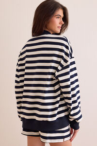 Victory Lap Stripe Mockneck Detail 4 - Altar'd State