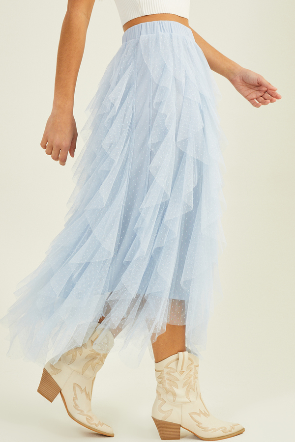 Nia Tulle Waterfall Skirt | Altar'd State