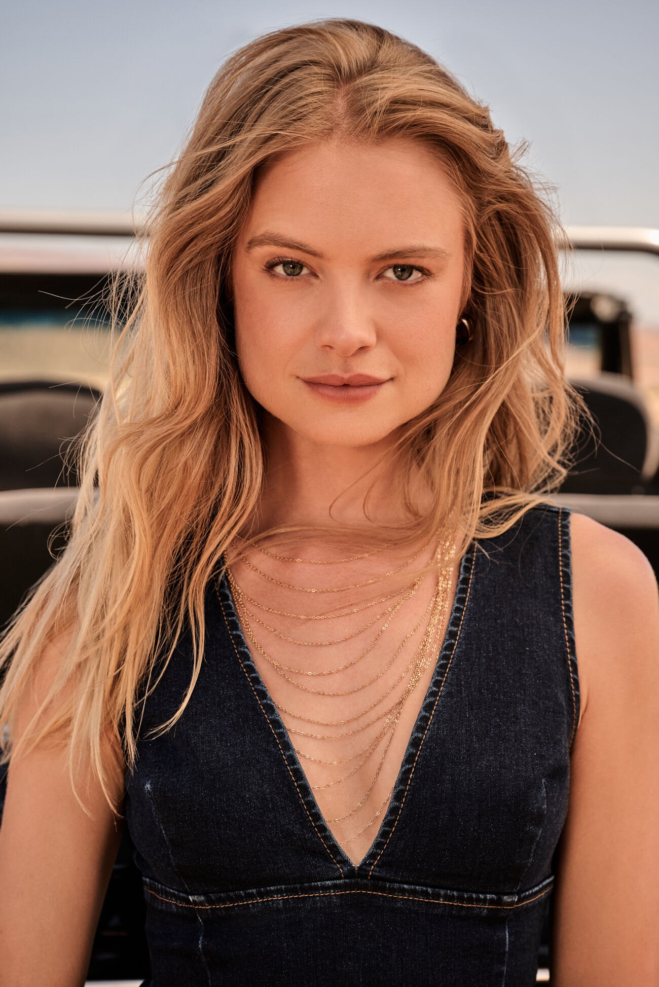 Golden Cascade Layer Necklace