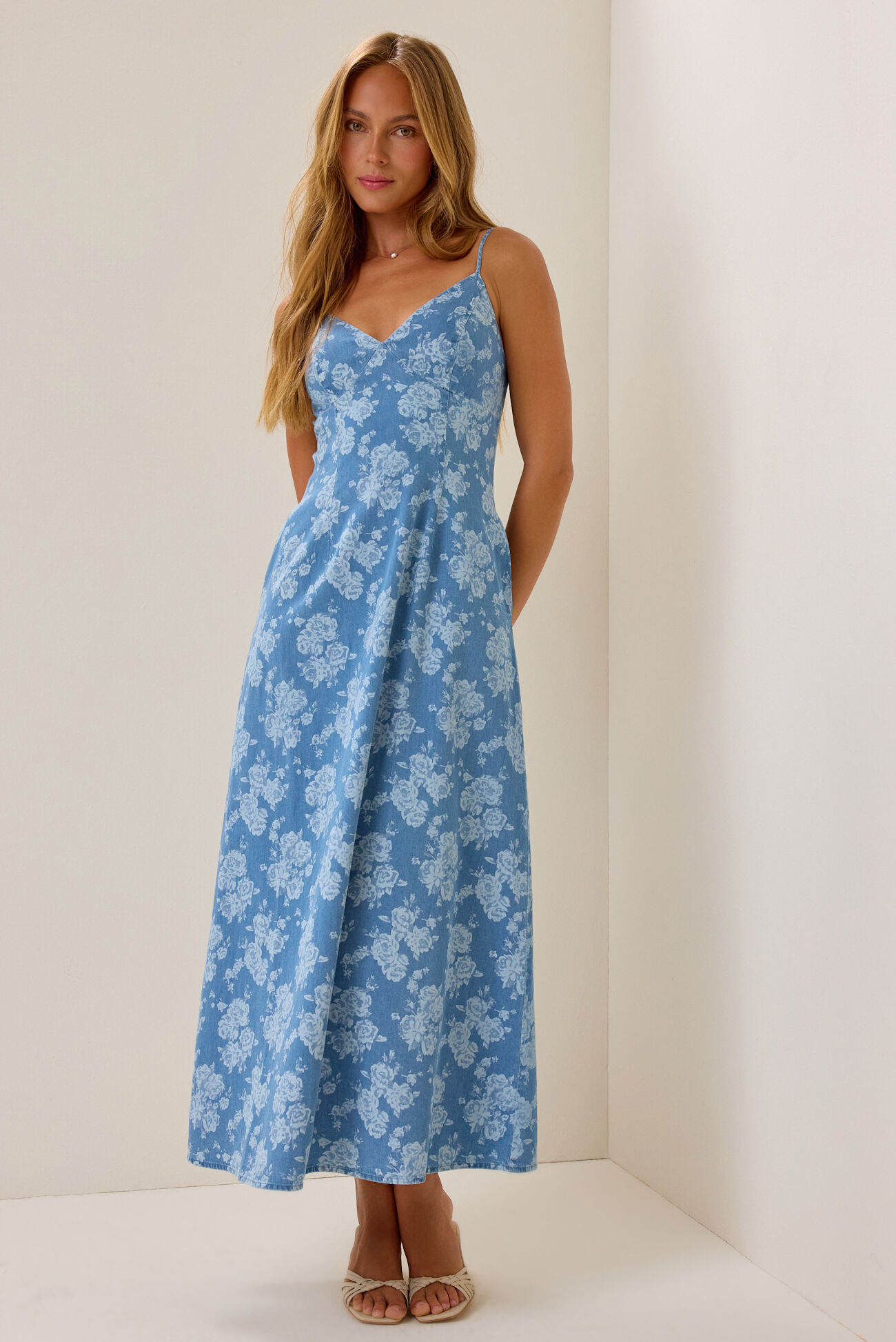 Sienna Denim Maxi Dress