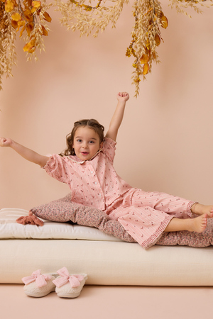 Emma Floral Peter Pan Collar Pajama Set - Altar'd State - 