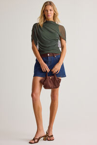 Kael Mesh Shawl Wrap Top Detail 2 - Altar'd State